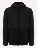 Jaqueta Dudalina Masculina Puffer Nylon Textura Preta