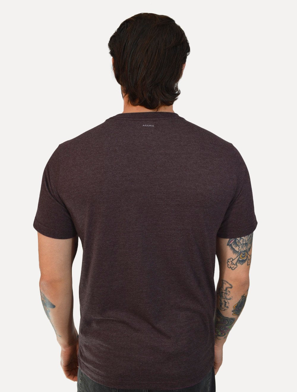 Camiseta Aramis Masculina Eco Lisa Light Icon Bordeaux Bordô Escuro