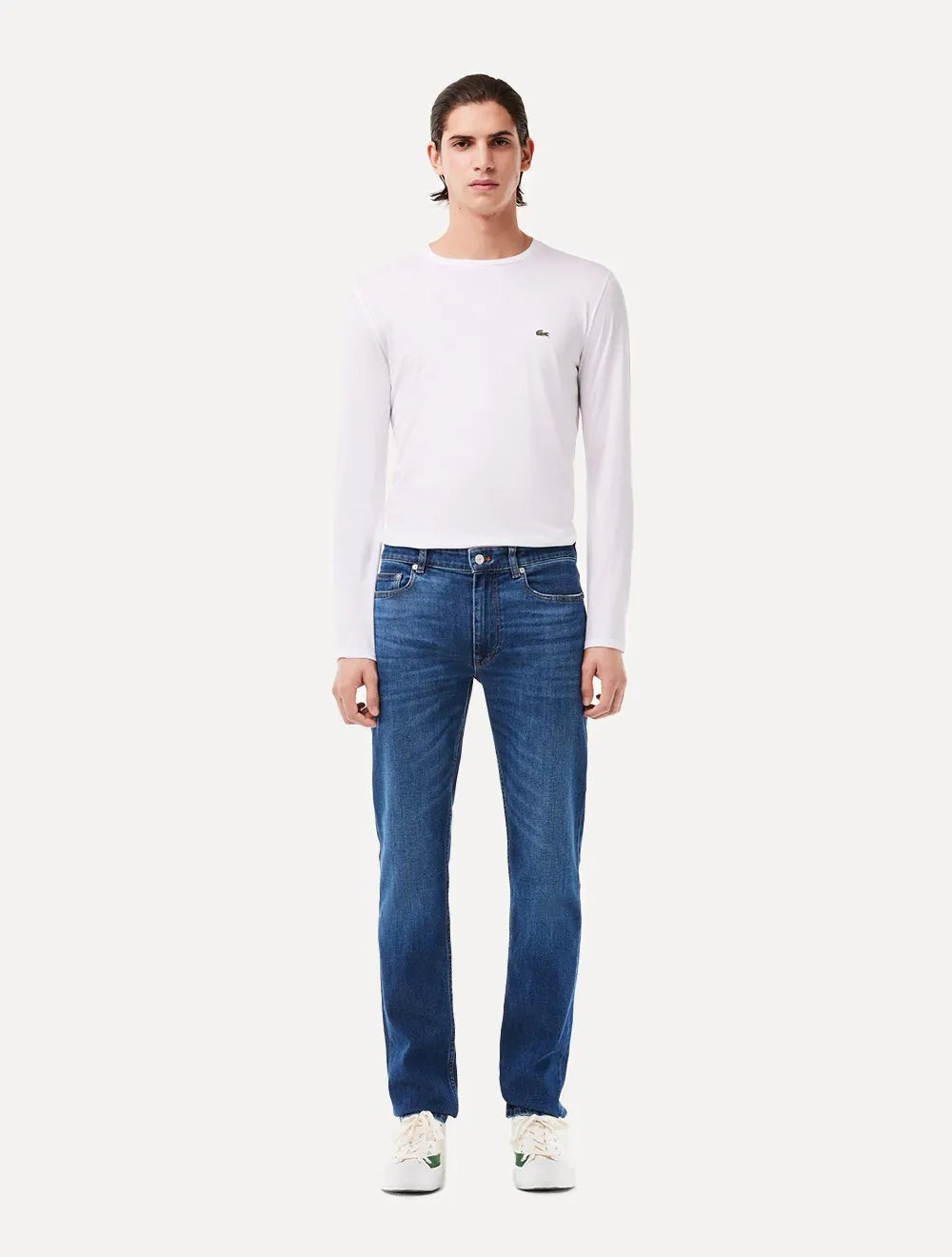 Calça Lacoste Masculina Jeans Classic Slim Fit Azul