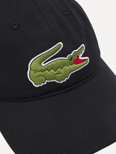 Boné Lacoste Casual Sarja Big Croco Preto