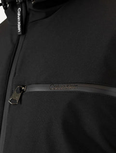 Jaqueta Calvin Klein Hooded CK Peito Preta