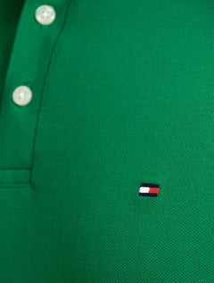 Polo Tommy Hilfiger Masculina Slim Piquet 1985 Nouveau Verde