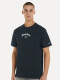 Camiseta Tommy Jeans Masculina Regular Grunge Arch Azul Marinho
