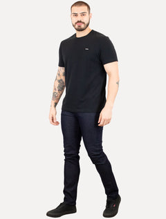 Camiseta Calvin Klein Masculina Piquet Orgânico Cotton Preta