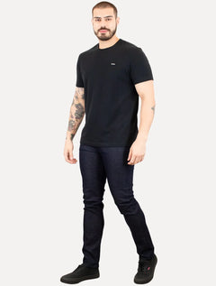 Camiseta Calvin Klein Masculina Piquet Orgânico Cotton Preta