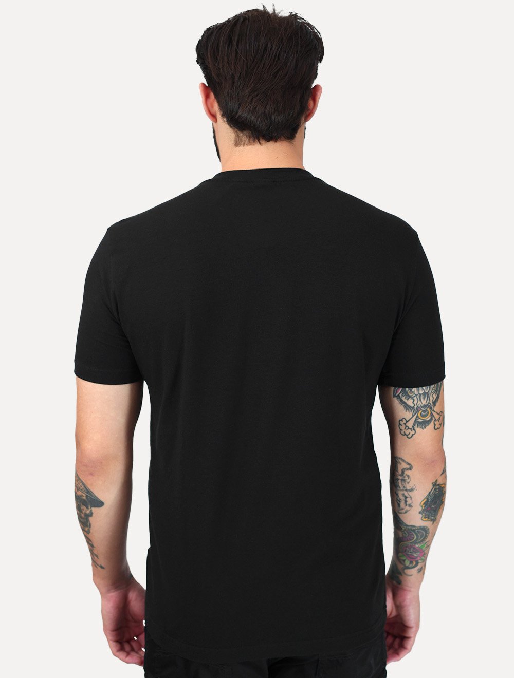 Camiseta King & Joe Masculina Premium Cotton Flex Block Stripe Preto