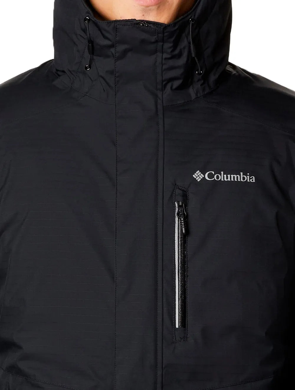Jaqueta Columbia Masculina Hoodie Oak Harbor Insulated Preta