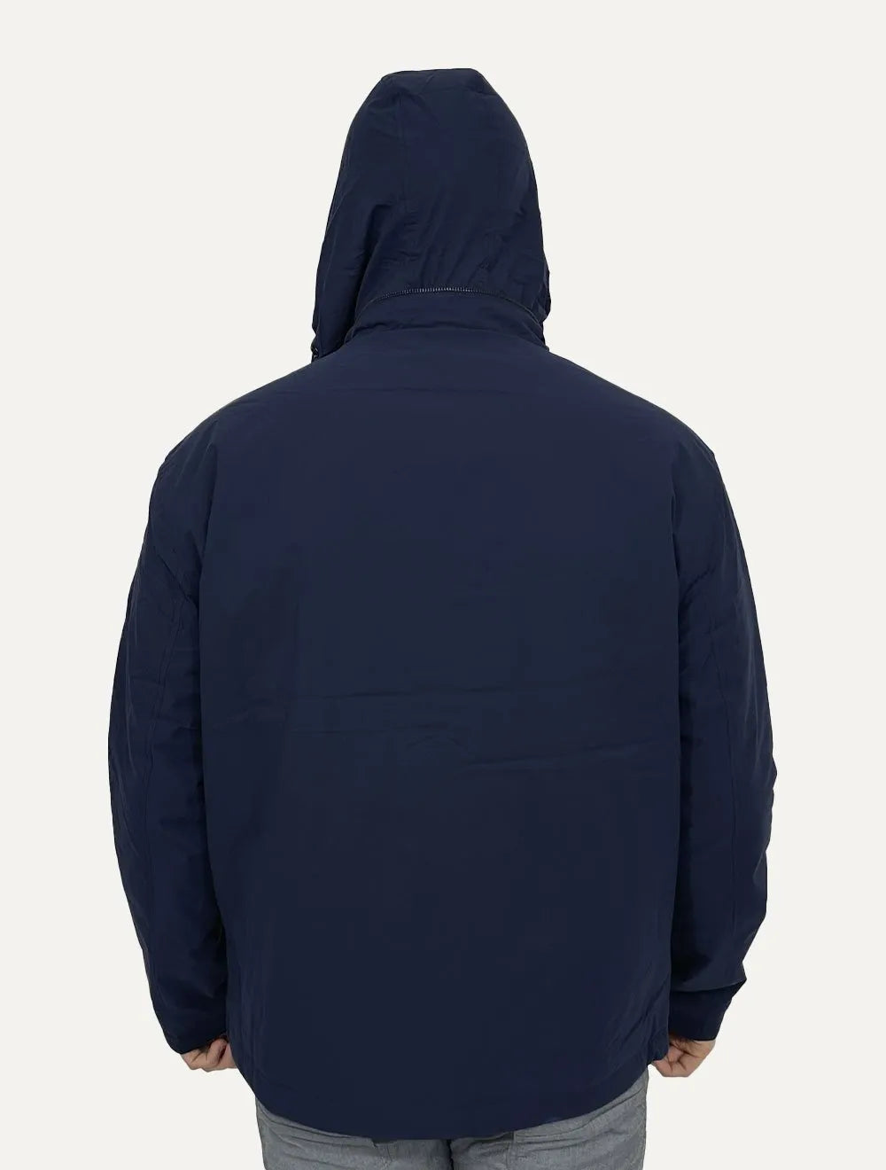 Jaqueta Ellus Masculina Nylon Paper W Hood Azul Marinho