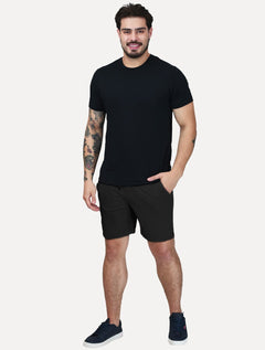 Shorts Dixen Maculino Tactel Meio Elástico Preto
