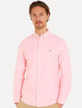Camisa Tommy Jeans Masculina Regular Entry Oxford Rosa