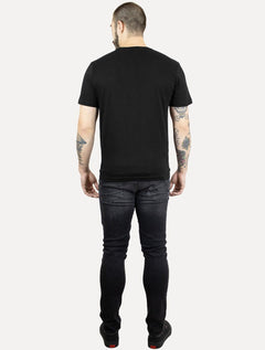 Camiseta Calvin Klein Jeans Masculina Logo CK Frontal Preto