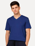 Camiseta Tommy Hilfiger Masculina Essential V-Neck Azul Royal