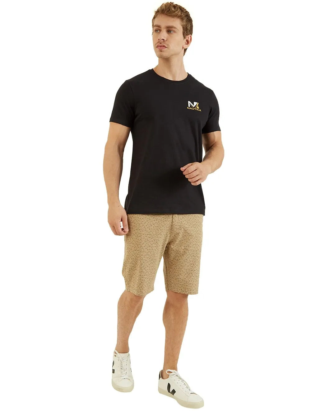 Camiseta Nautica Masculina Sailing N Icon 1983 Preta