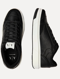 Tênis Armani Exchange Masculino Sneaker Casual Texturizado Preto