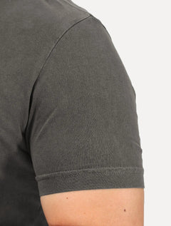 Camiseta King & Joe Masculina Signature Circle Estonada Light Peito Cinza