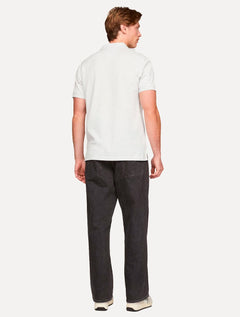Polo Tommy Jeans Masculina Regular Flag Badge Branca