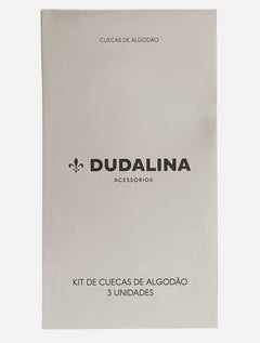 Kit Cuecas Dudalina Slip 3 Unidades Branca