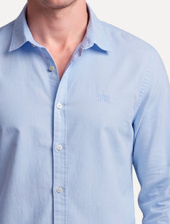 Camisa John John Masculina Regular Oxford Azul Claro
