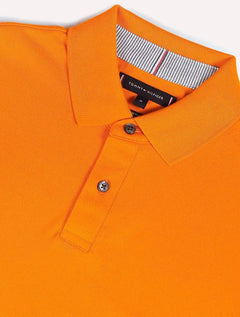 Polo Tommy Hilfiger Masculina Regular Piquet 1985 Laranja Ocre