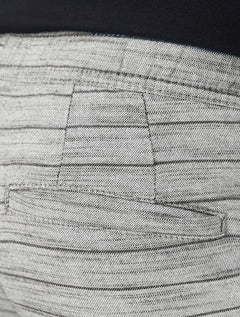 Short Calvin Klein Jeans Masculino Viscose Stripes Chumbo Mescla