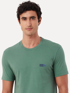 Camiseta Original Penguin Masculina Slim Rubber Logo Verde