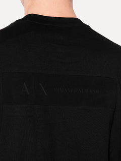 Camiseta Armani Exchange Masculina Regular Rubber Logo Preta