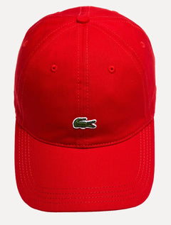 Boné Lacoste Casual Contrast Strep Logo Vermelho