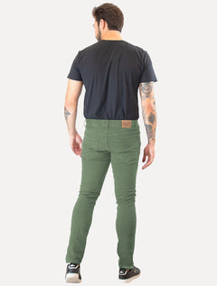 Calça Original Penguin Jeans Masculina Slim Five Pockets Verde Escuro