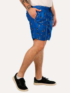 Short Original Penguin Masculino D'Água Sports Azul Royal