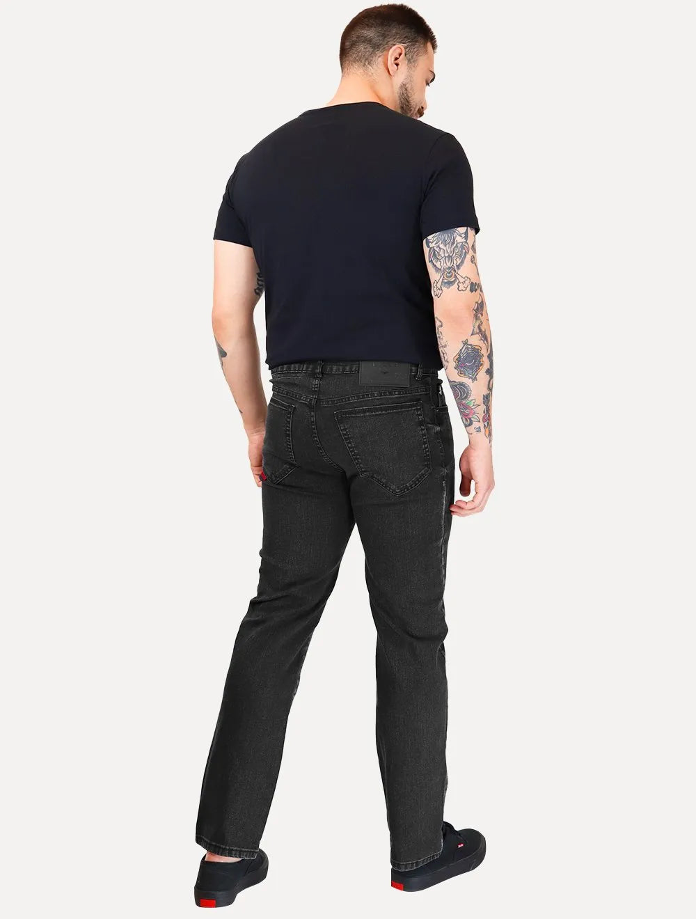 Calça Ellus Jeans Masculina Regular Sprouting Black Preta