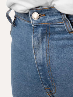 Calça Tommy Jeans Masculina Skinny Simon Flag Azul