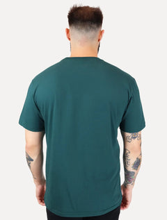 Camiseta Tommy Jeans Masculina Core Linear Gold Logo Verde