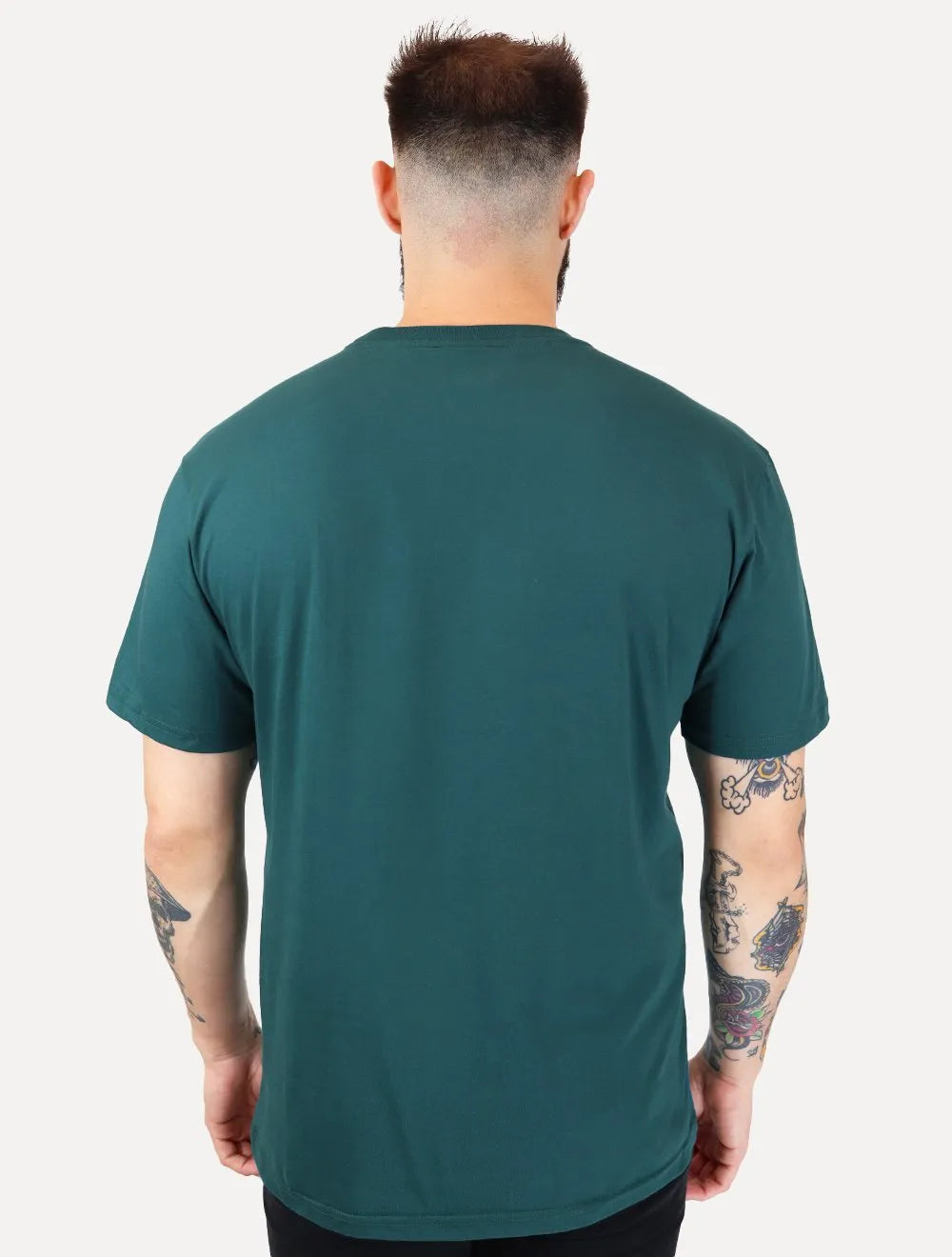 Camiseta Tommy Jeans Masculina Core Linear Gold Logo Verde
