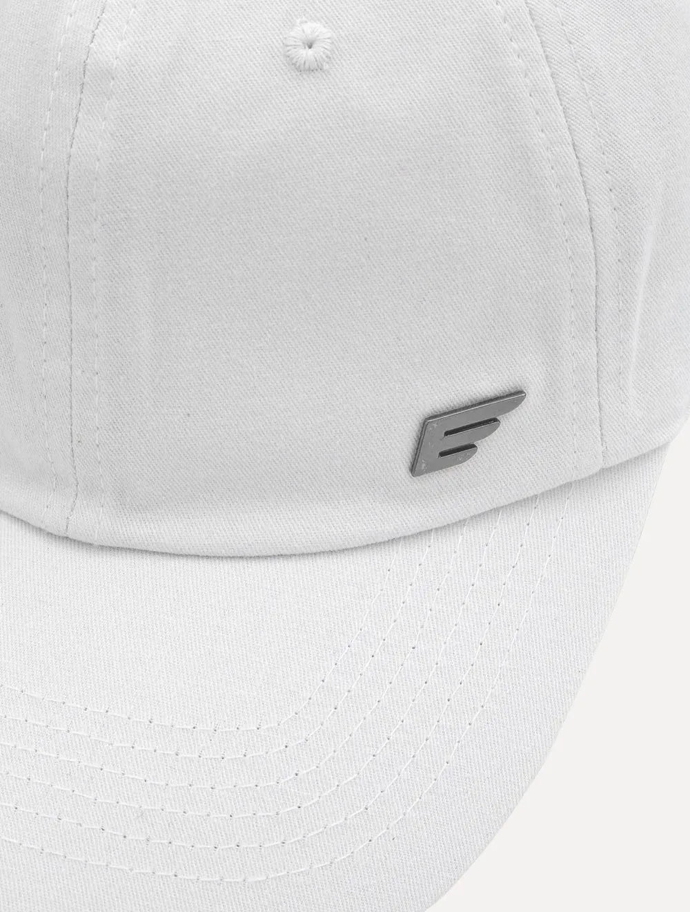 Boné Ellus Masculino Metal Logo Branco