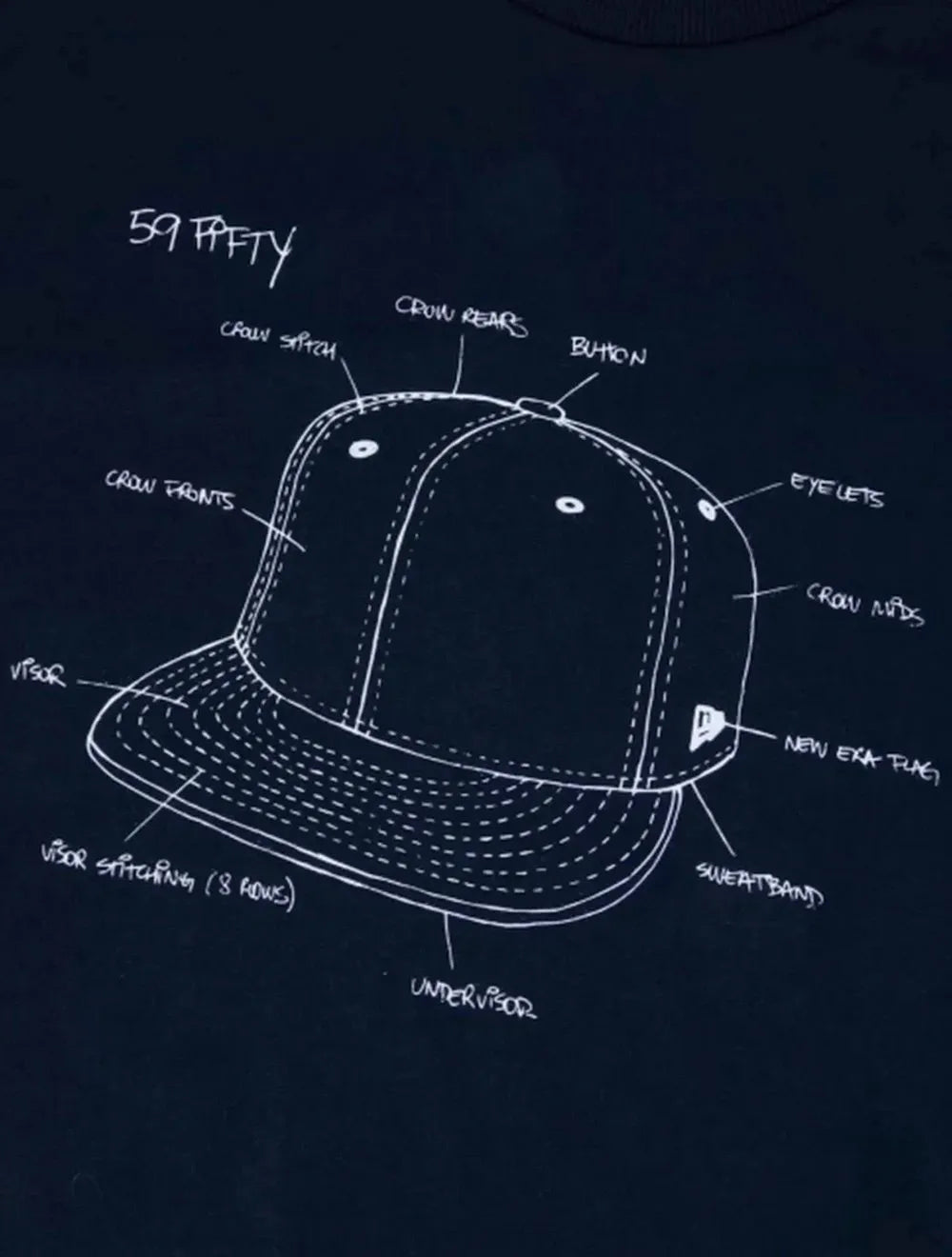 Camiseta New Era Masculina All Building Cap Azul Marinho