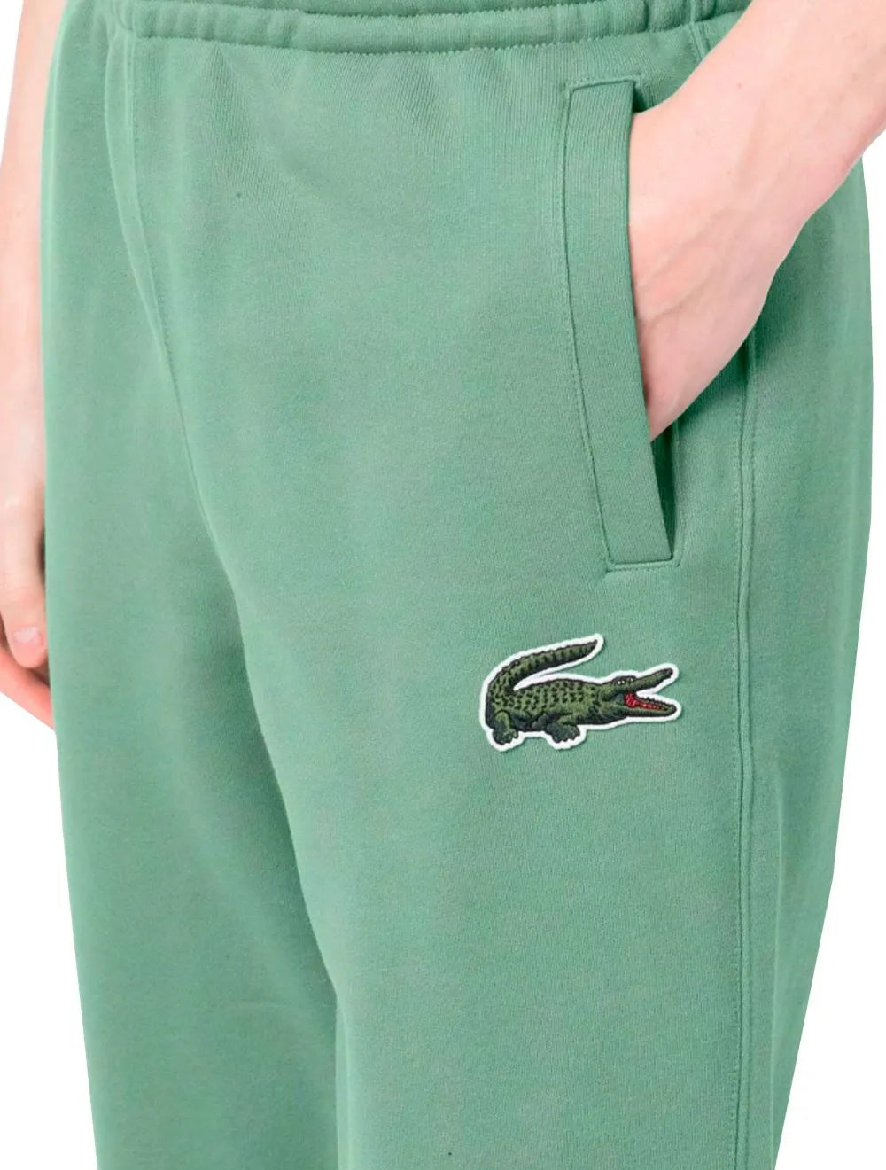 Calça Lacoste Moletom Masculina Relaxed Big Croco Trackpants Verde