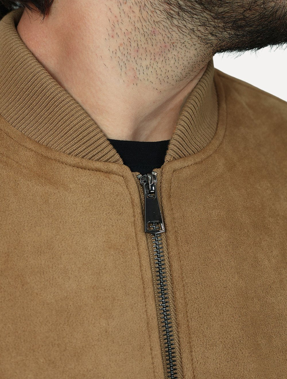 Jaqueta Dixen Masculina Bomber Suede Marrom