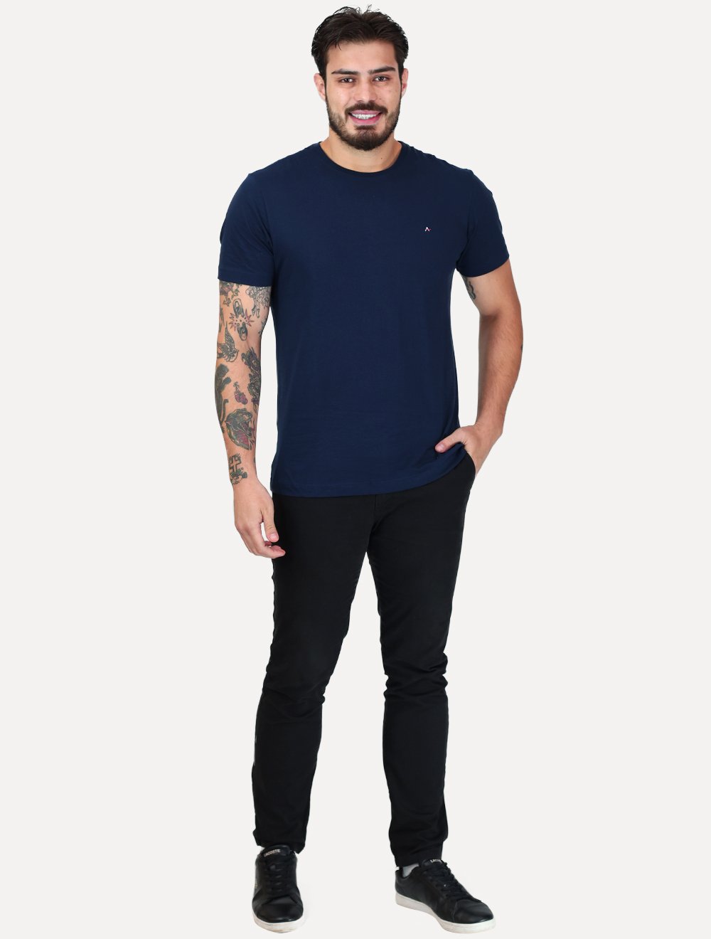 Kit Camisetas Aramis | Masculina Basic Lisa Azul Marinho