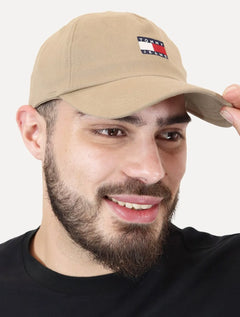 Boné Tommy Jeans Masculino Heritage Structured Marrom Claro