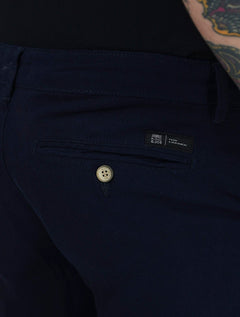 Bermuda King & Joe Masculina Slim Linho Azul Marinho