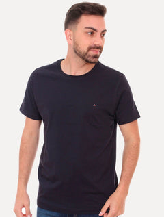 Kit Camisetas Lacoste | Pima Cotton e Aramis Basic Preta/Branca/Azul Marinho