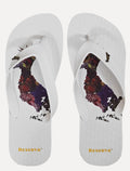 Chinelo Reserva Masculino Pica-Pau Flores Branco
