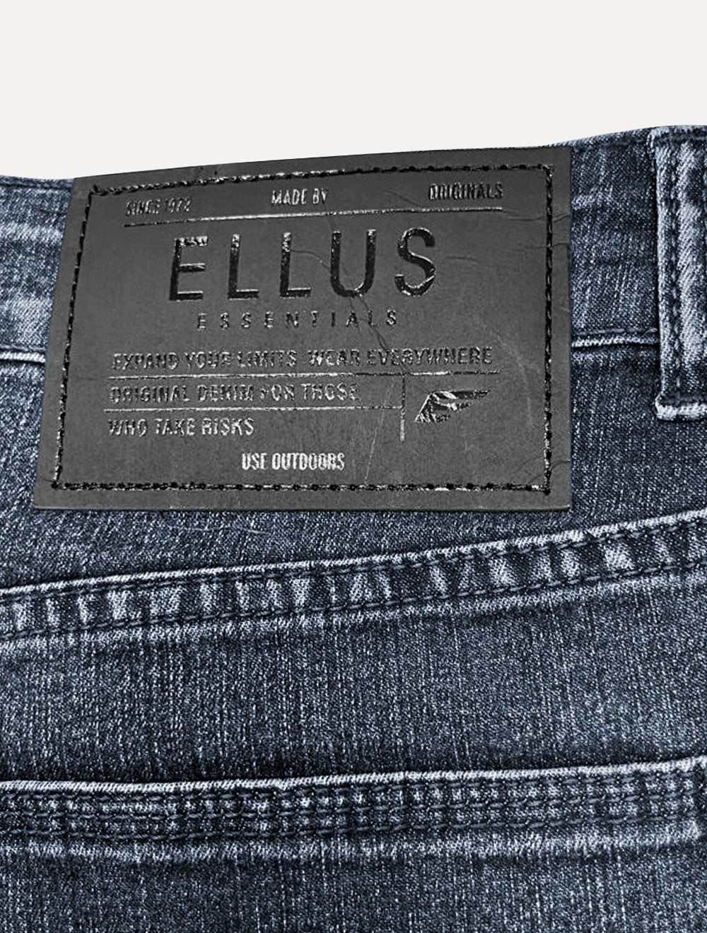 Calça Ellus Jeans Masculina Slim Sprouting LY III Metal Zetex Azul Escuro