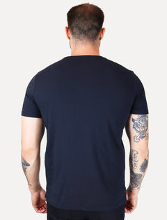 Camiseta Calvin Klein Jeans Masculina Crewneck Essentials Azul Marinho