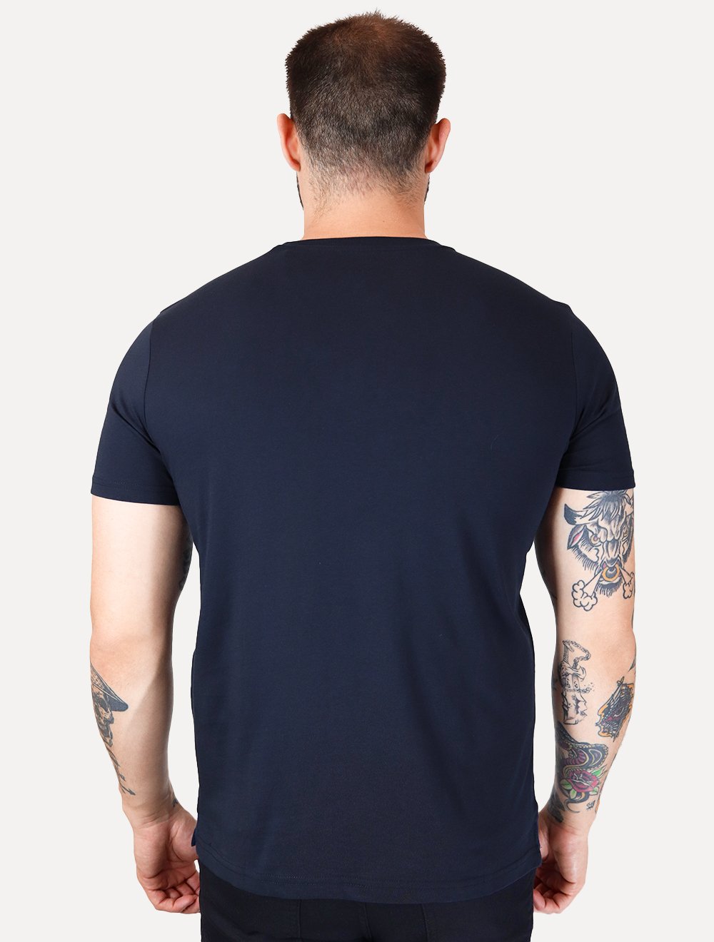 Camiseta Calvin Klein Jeans Masculina Crewneck Essentials Azul Marinho