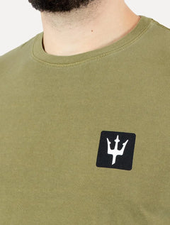 Camiseta Osklen Masculina Slim Stone Tridente Classico Marrom