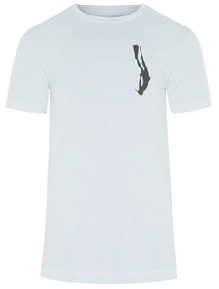 Camiseta Osklen Masculina Slim Rough Diver Azul Claro