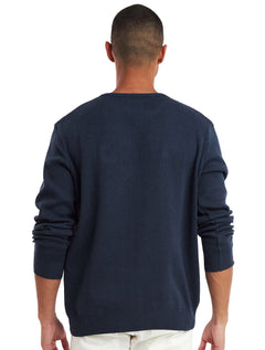 Blusa Aeropostale Masculina Tricot Aero Patch US Flag Azul Marinho