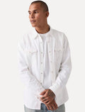 Camisa Jeans Levis Masculina Barstow Western Branca