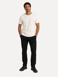 Camiseta John John Masculina Regular Fit Basic Uno Lisa Off White